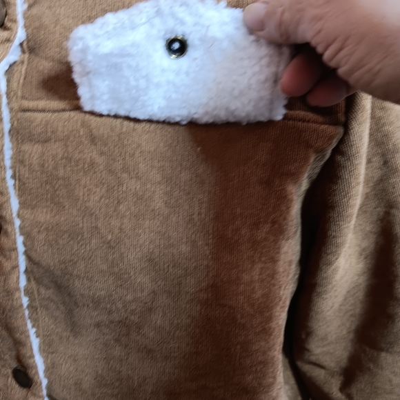 New-Woman corduroy / shearling Jacket with pockets. - Picture 4 of 6